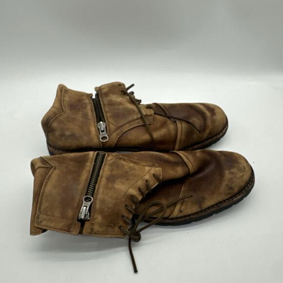 Mens Size 9.5 Timberland Earthkeepers Boot Brown Leather Chukka Casual Ankle Zip - Picture 10 of 10